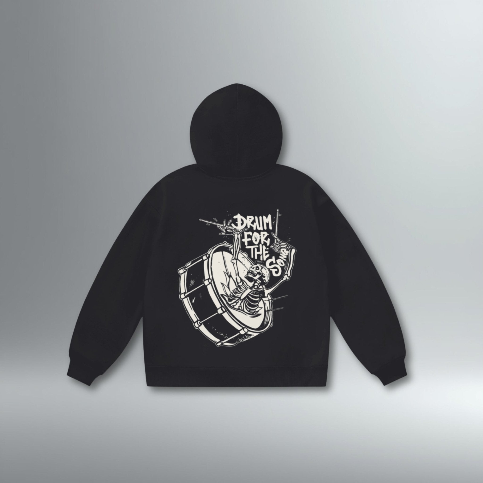 Drum For The Song Heavyweight Signature Hoodie | Above Average Clothing | organic cotton apparel