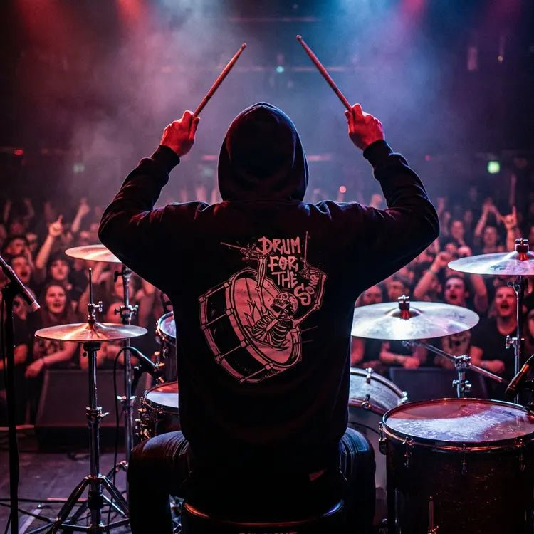 Drum For The Song Heavyweight Signature Hoodie - ‘Classic’ | Above Average Clothing | organic cotton apparel