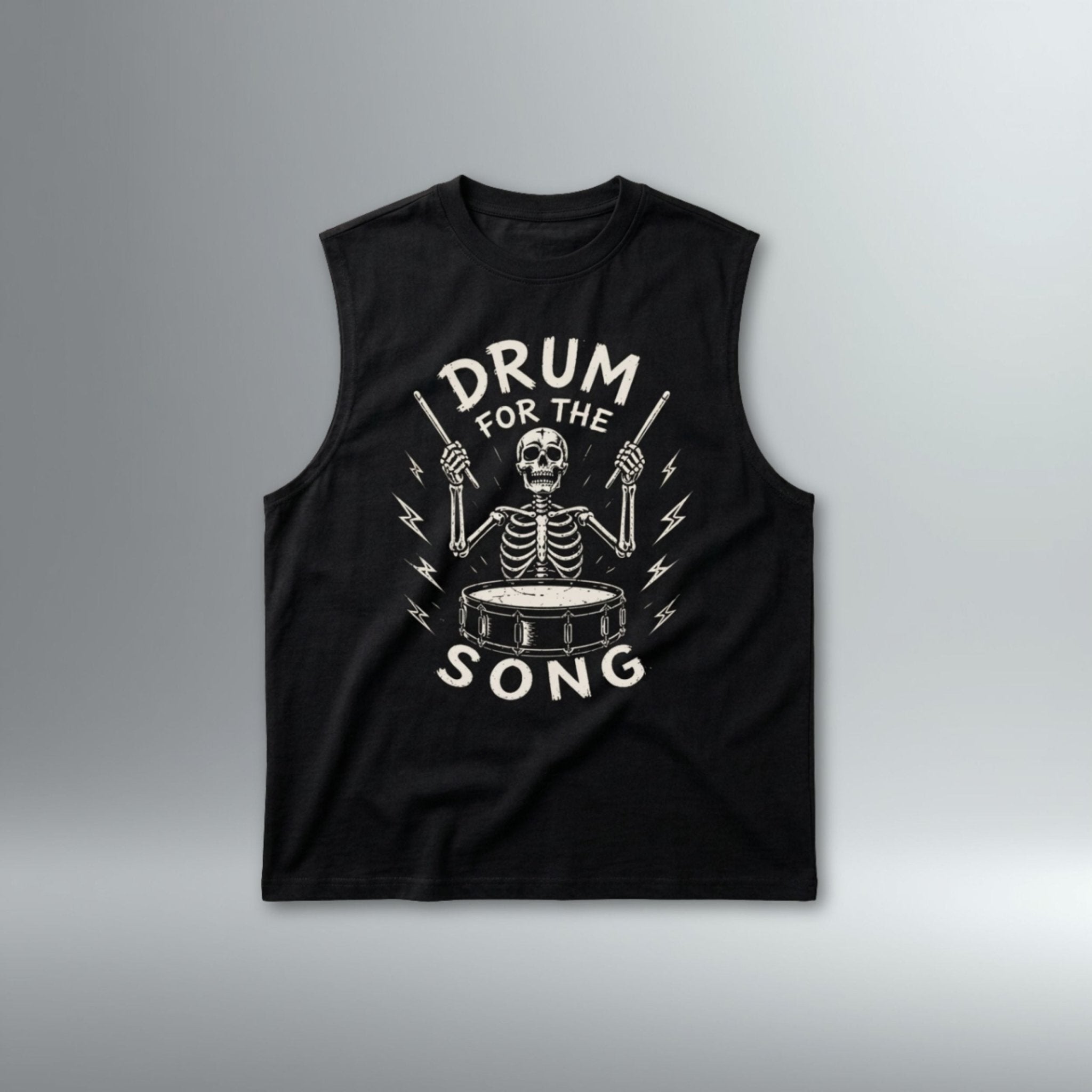 Drum For The Song Ice Fabric Sleeveless Tee | Above Average Clothing | organic cotton apparel
