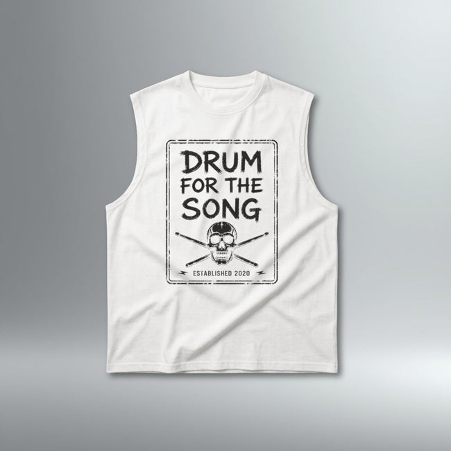 Drum For The Song Ice Fabric Sleeveless Tee | Above Average Clothing | organic cotton apparel