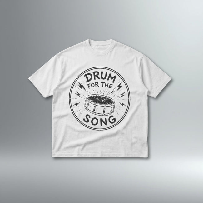 Drum For The Song Oversized Drop Shoulder Tee | Above Average Clothing | organic cotton apparel