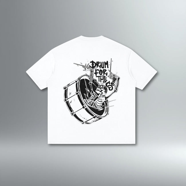 Drum For The Song Oversized Drop Shoulder Tee | Above Average Clothing | organic cotton apparel