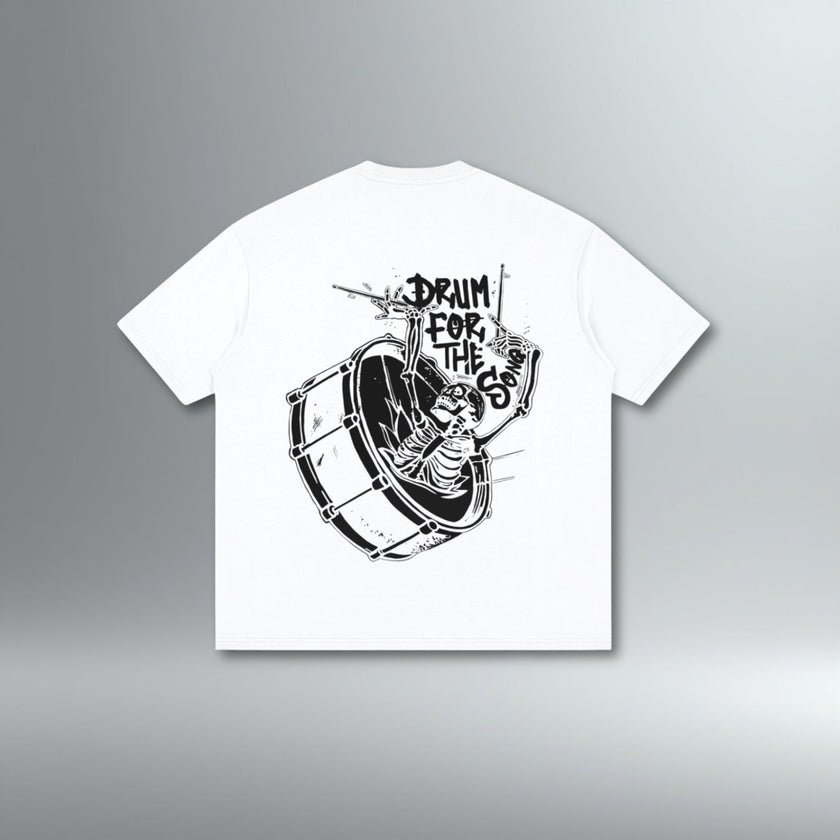 Drum For The Song Oversized Drop Shoulder Tee | Above Average Clothing | organic cotton apparel