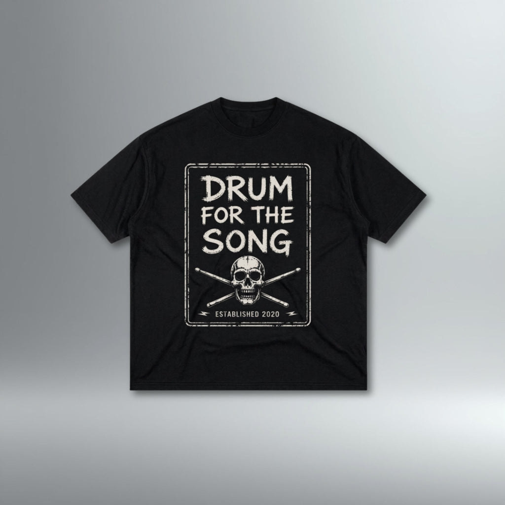 Drum For The Song Oversized Drop Shoulder Tee | Above Average Clothing | organic cotton apparel