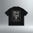 Drum For The Song Oversized Drop Shoulder Tee | Above Average Clothing | organic cotton apparel