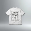 Drum For The Song Oversized Drop Shoulder Tee | Above Average Clothing | organic cotton apparel