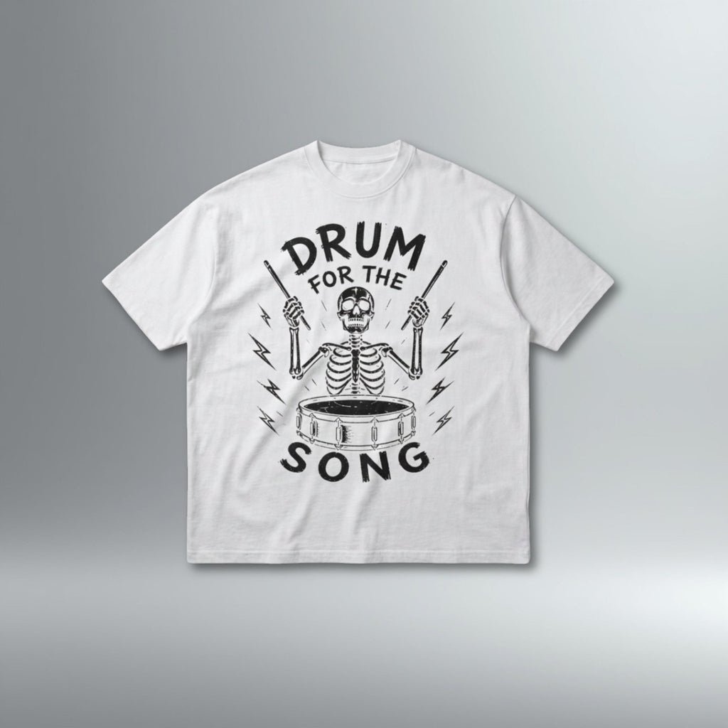 Drum For The Song Oversized Drop Shoulder Tee | Above Average Clothing | organic cotton apparel