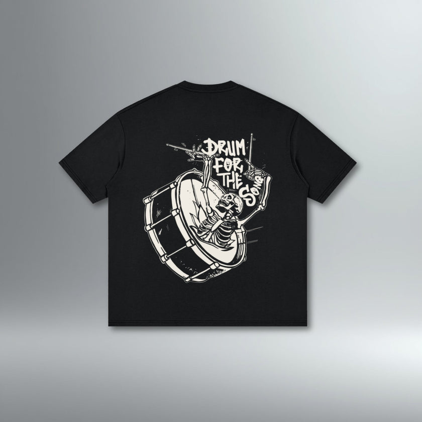 Drum For The Song Oversized Drop Shoulder Tee | Above Average Clothing | organic cotton apparel