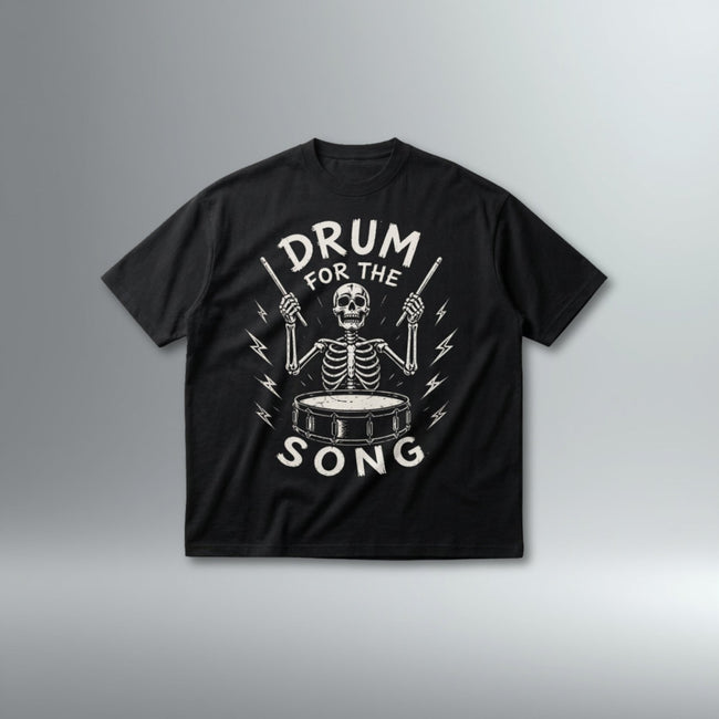 Drum For The Song Oversized Drop Shoulder Tee | Above Average Clothing | organic cotton apparel