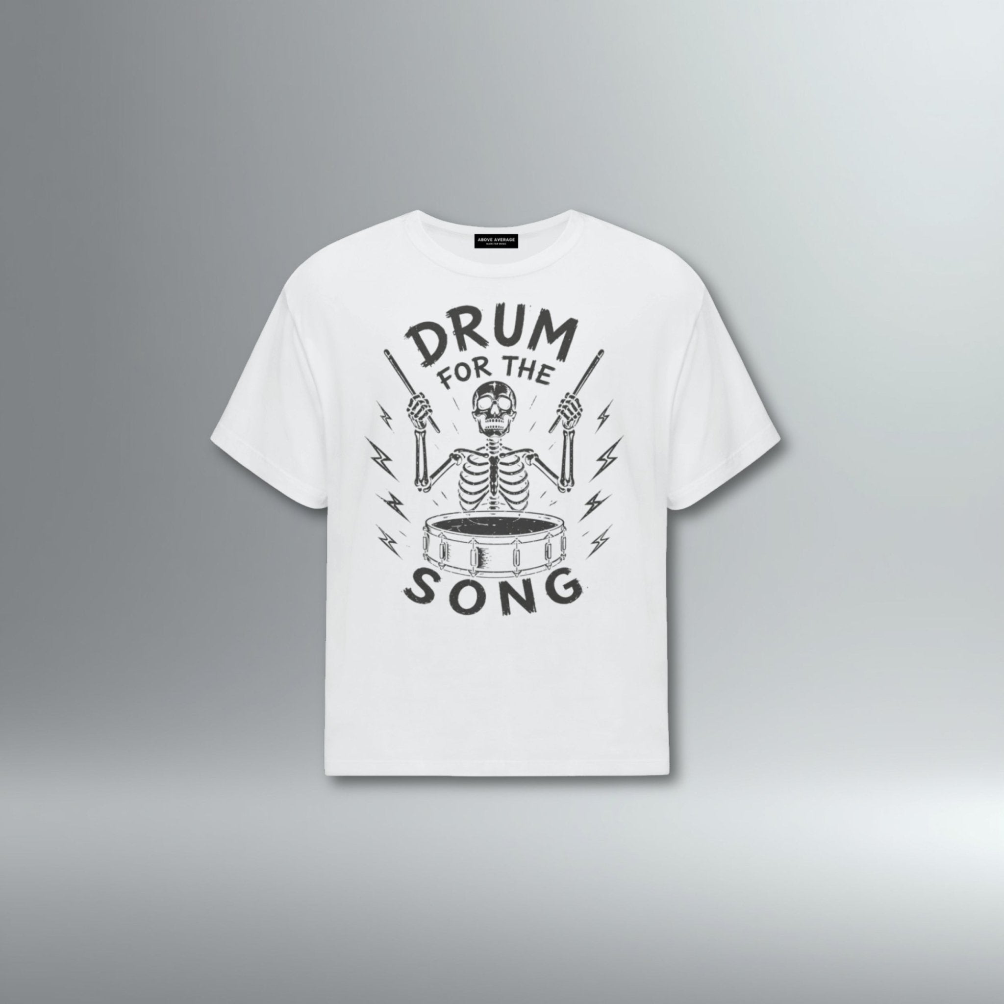 Drum For The Song Relaxed Fit Tee | Above Average Clothing | organic cotton apparel