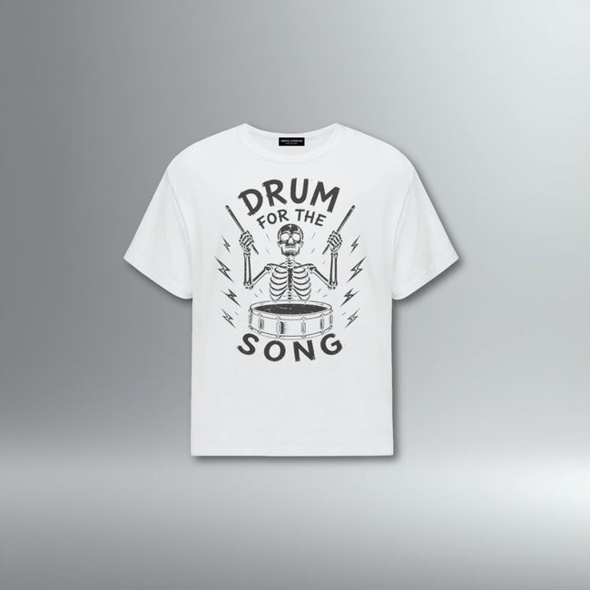 Drum For The Song Relaxed Fit Tee | Above Average Clothing | organic cotton apparel