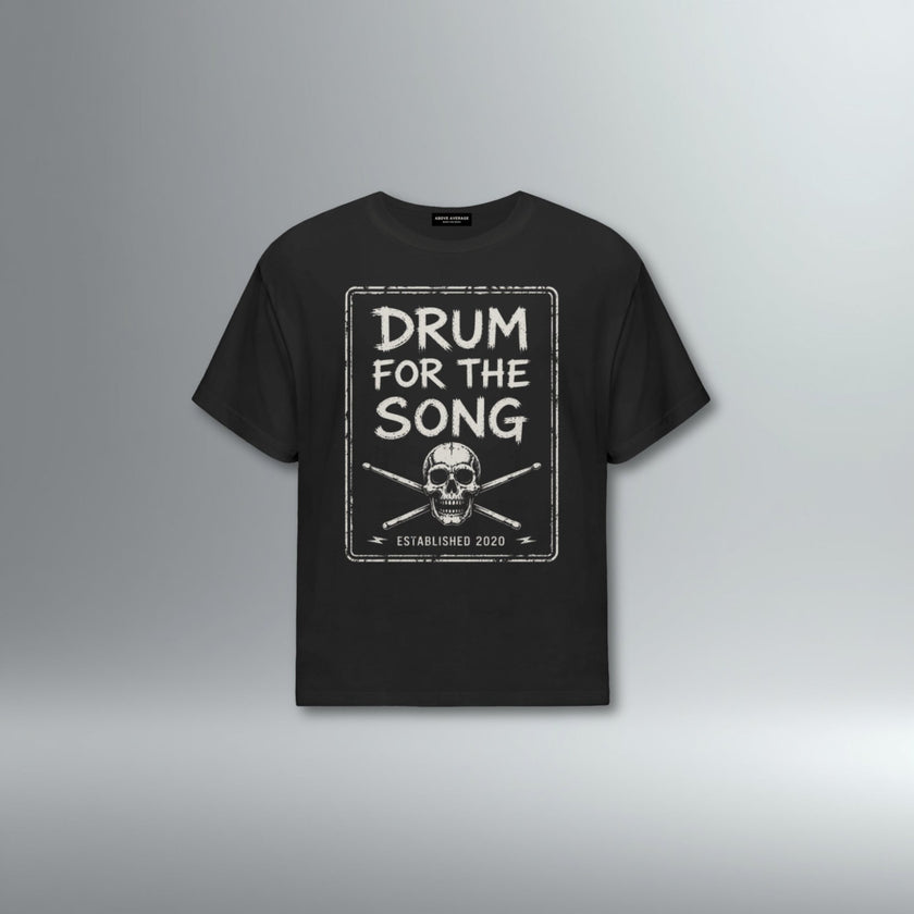 Drum For The Song Relaxed Fit Tee | Above Average Clothing | organic cotton apparel