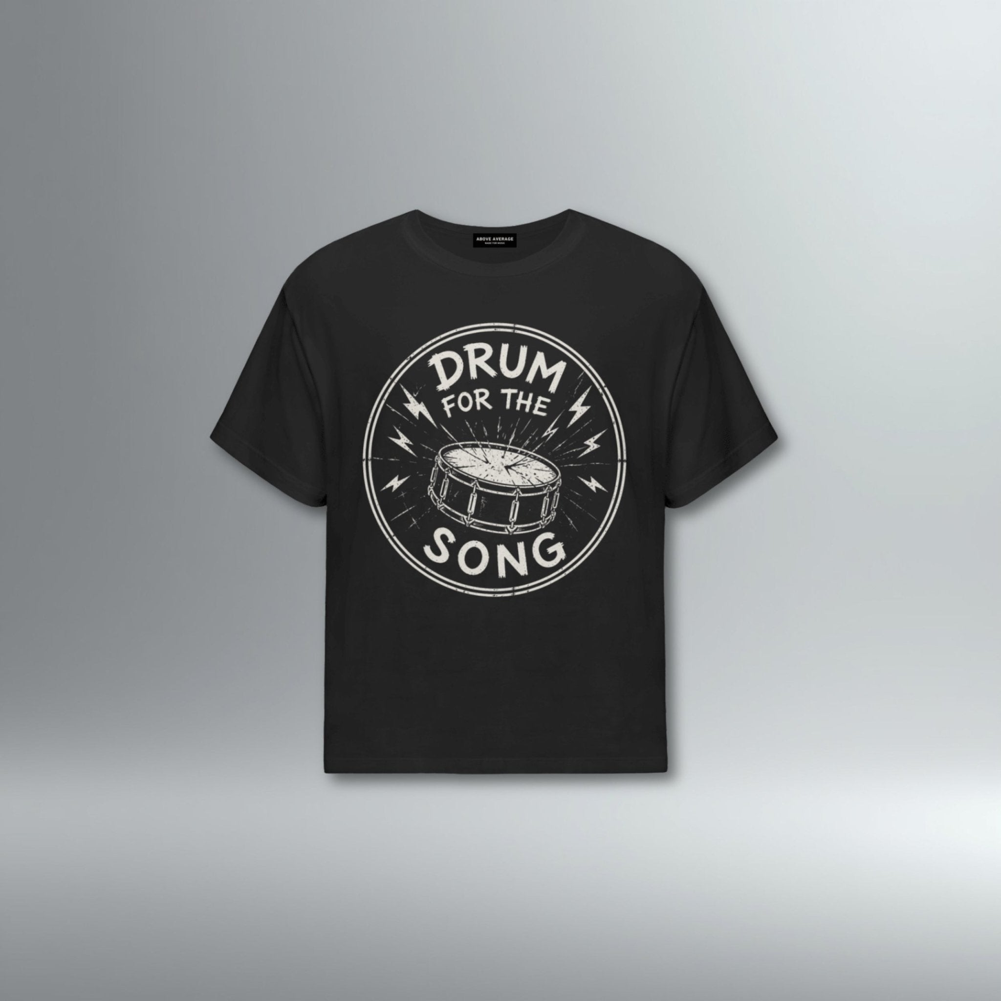 Drum For The Song Relaxed Fit Tee | Above Average Clothing | organic cotton apparel
