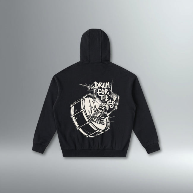Drum For The Song Zip Up Hoodie | Above Average Clothing | organic cotton apparel