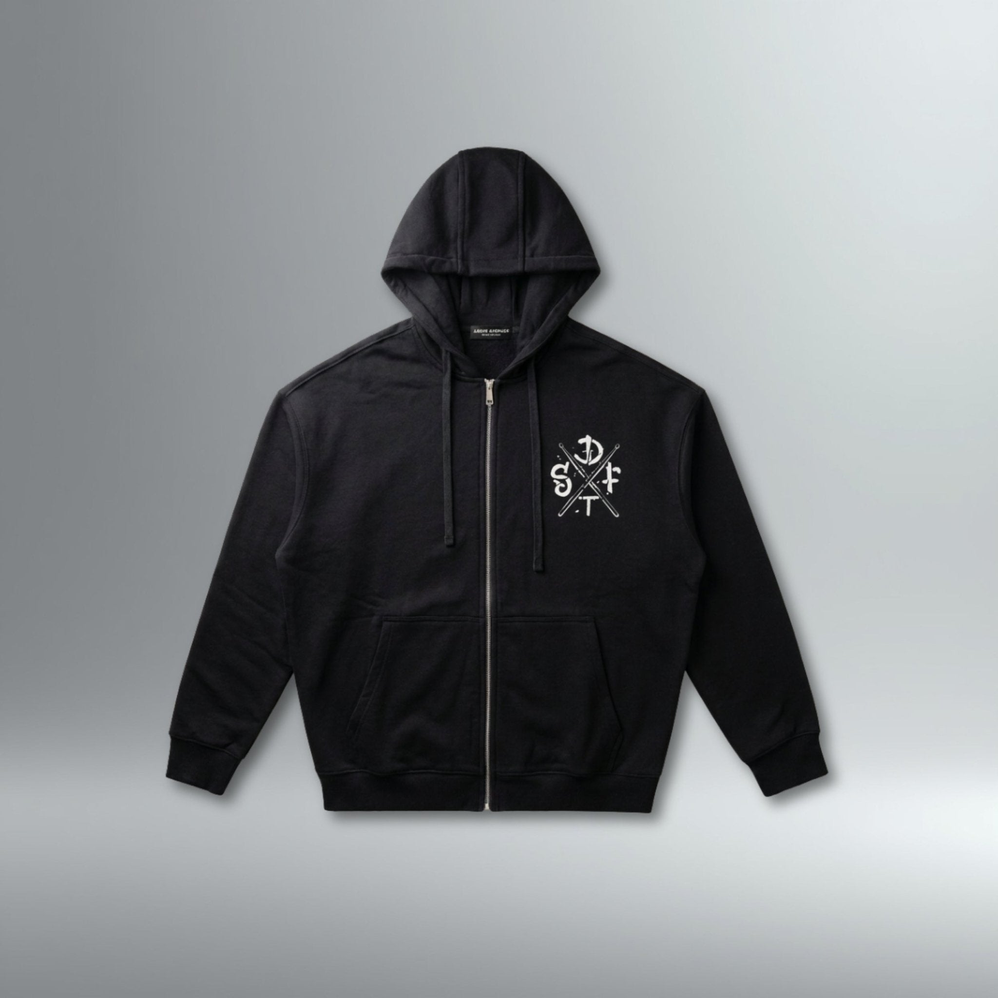 Drum For The Song Zip Up Hoodie | Above Average Clothing | organic cotton apparel