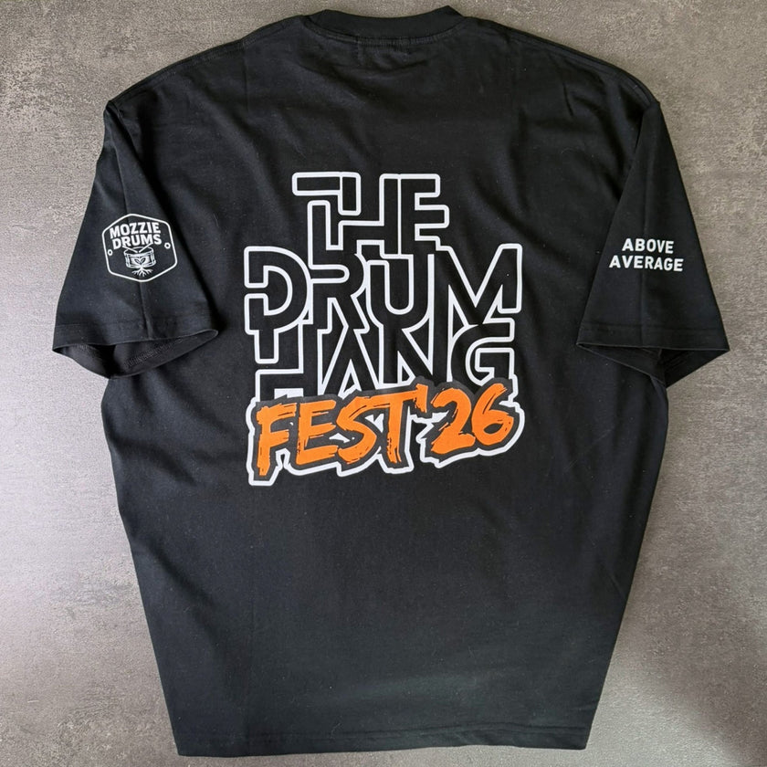 Drum Hang Fest Back Print Tee | Above Average Clothing | organic cotton apparel