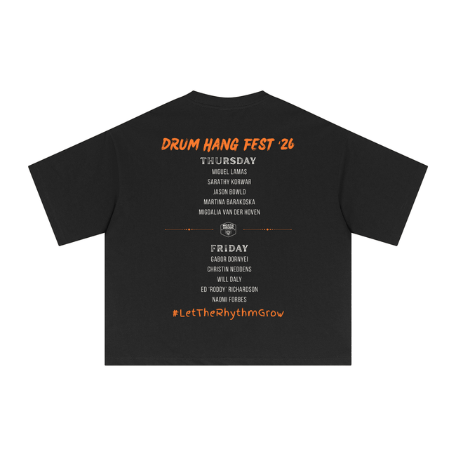 Drum Hang Fest Line Up Performance Tee | Above Average Clothing | organic cotton apparel