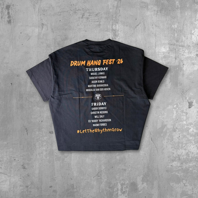 Drum Hang Fest Line Up Performance Tee | Above Average Clothing | organic cotton apparel