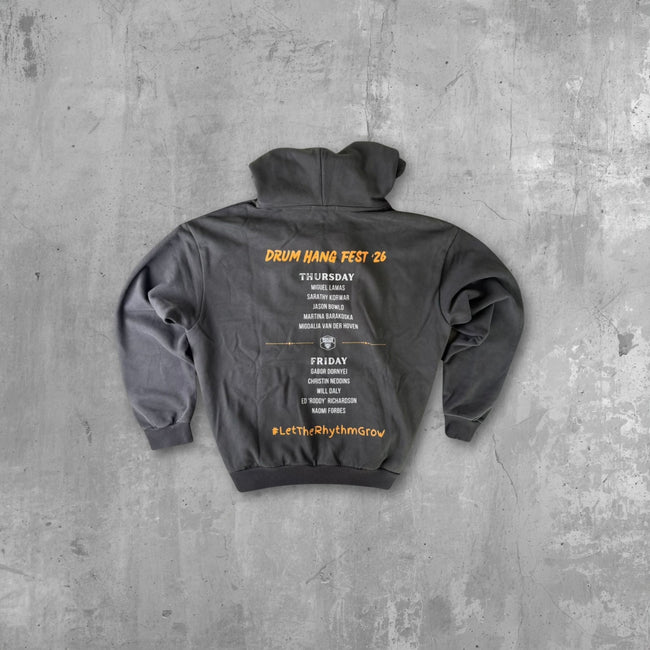 Drum Hang Fest Signature Line Up Hoodie | Above Average Clothing | organic cotton apparel