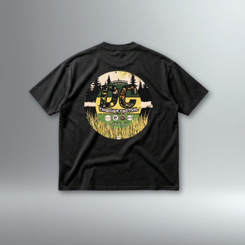 Drum Cupboard Takeover Festival Black Tee