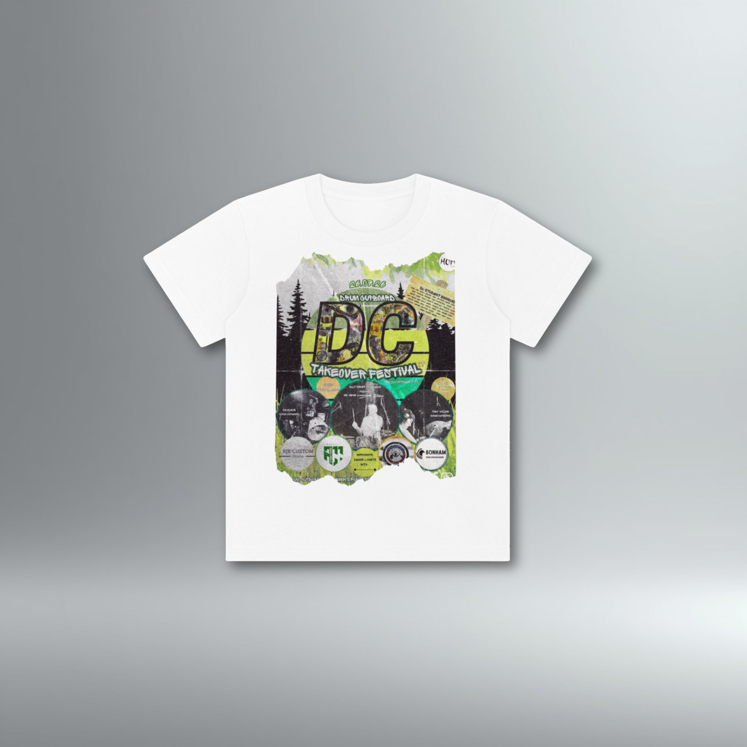 Drum Cupboard Takeover Festival Kids White Tee
