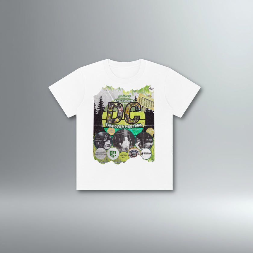 Drum Cupboard Takeover Festival Kids White Tee