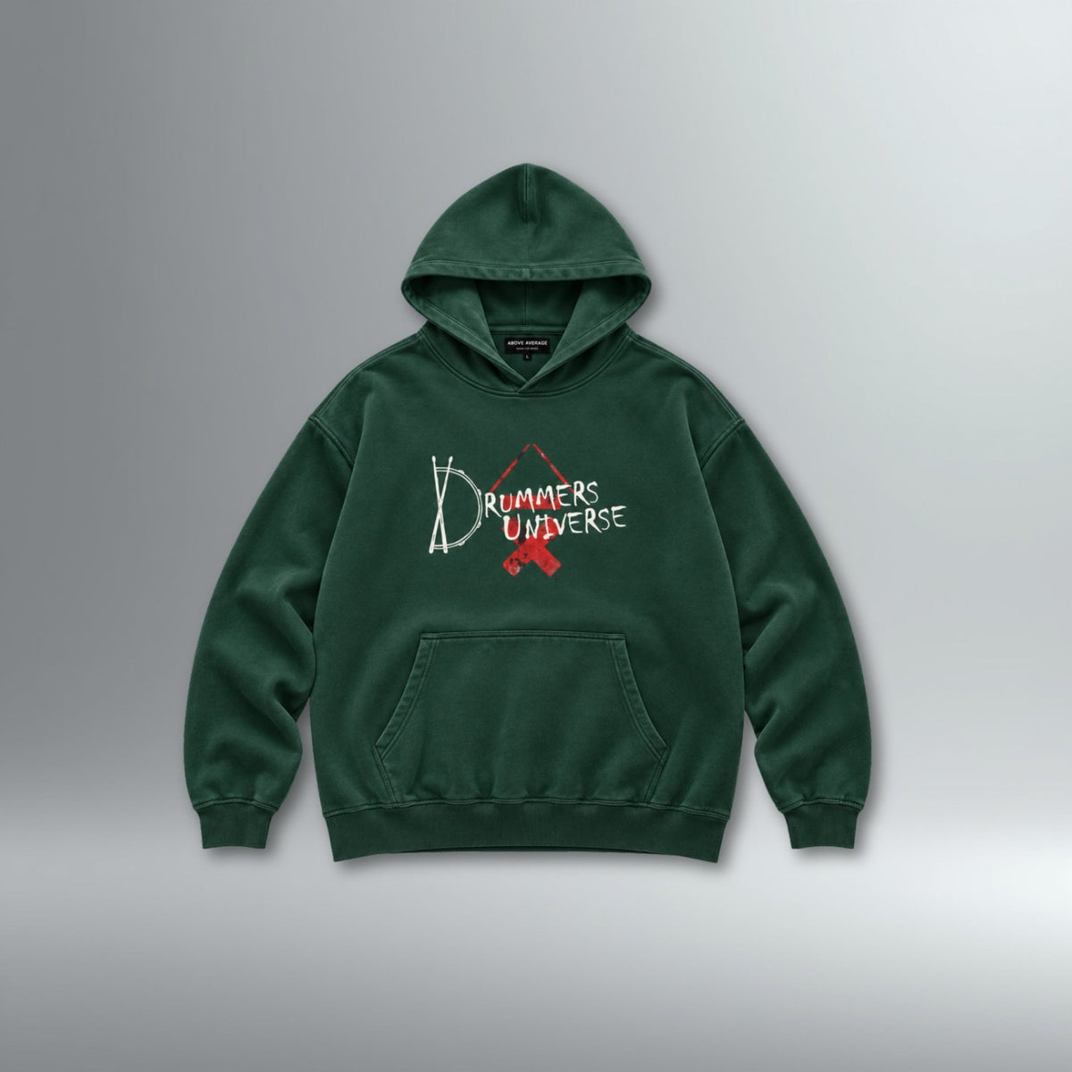 Drummers Universe DRMMR Hoodie | Above Average Clothing | organic cotton apparel