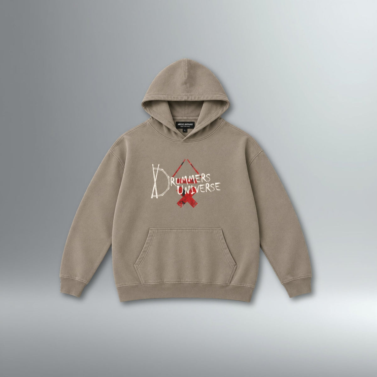Drummers Universe DRMMR Hoodie | Above Average Clothing | organic cotton apparel