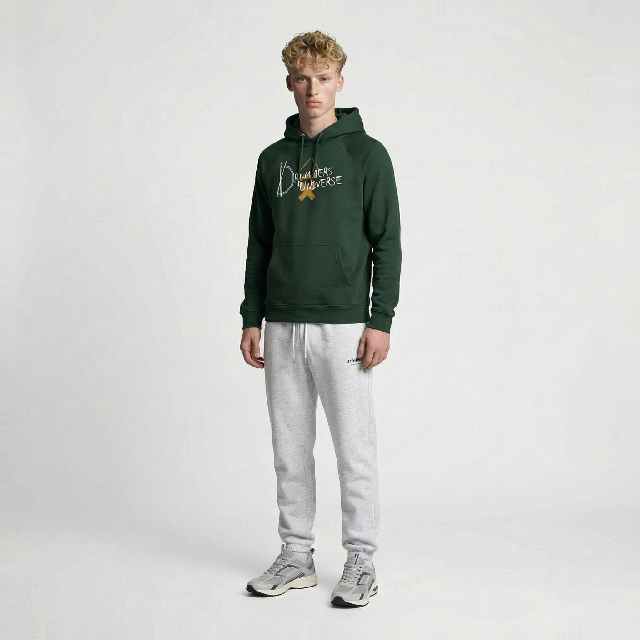 Drummers Universe Hoodie | DRMMR Ascent Mark | Above Average Clothing | organic cotton apparel