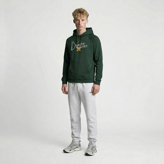 Drummers Universe Hoodie | DRMMR Ascent Mark | Above Average Clothing | organic cotton apparel