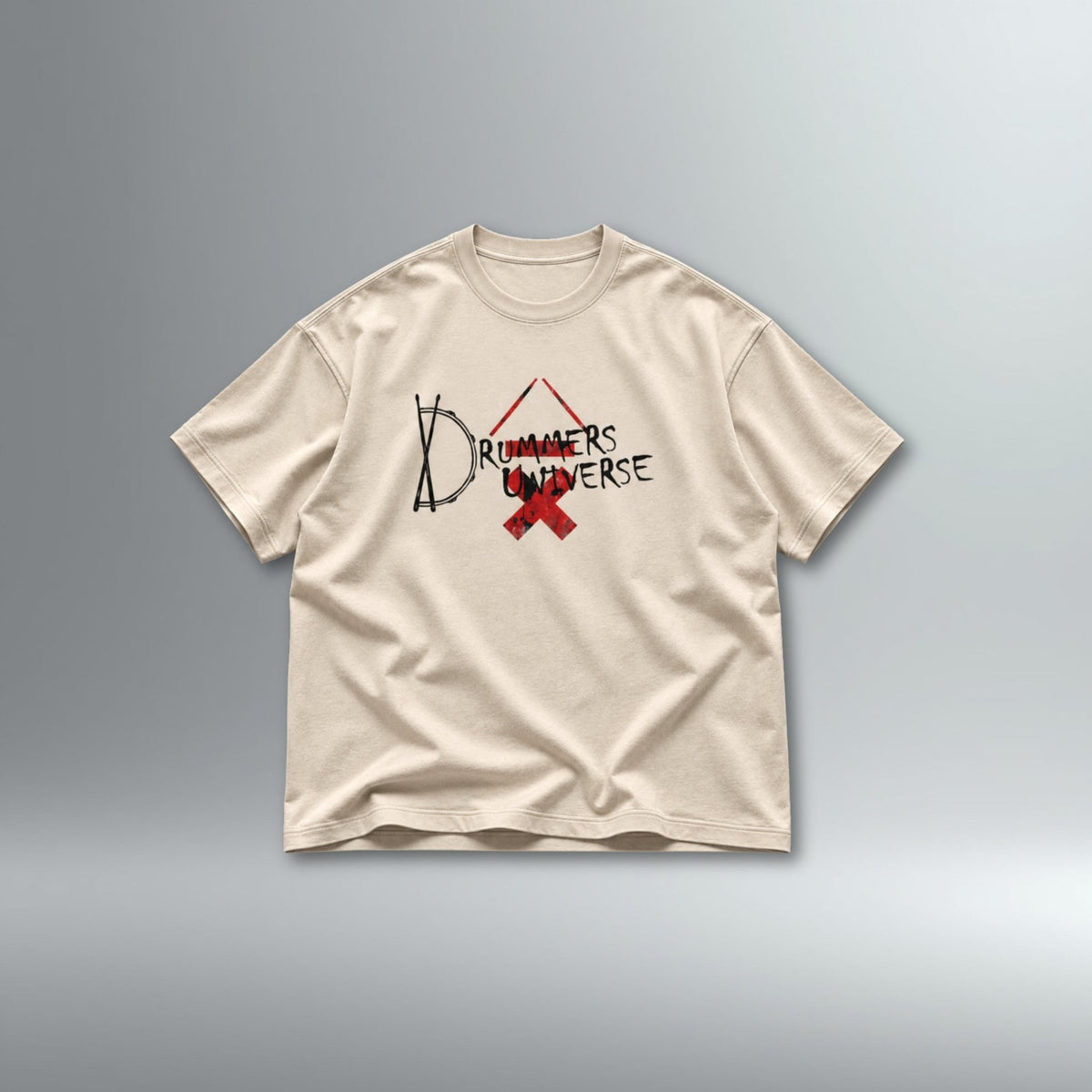 Drummers Universe Oversized DRMMR Tee | Above Average Clothing | organic cotton apparel
