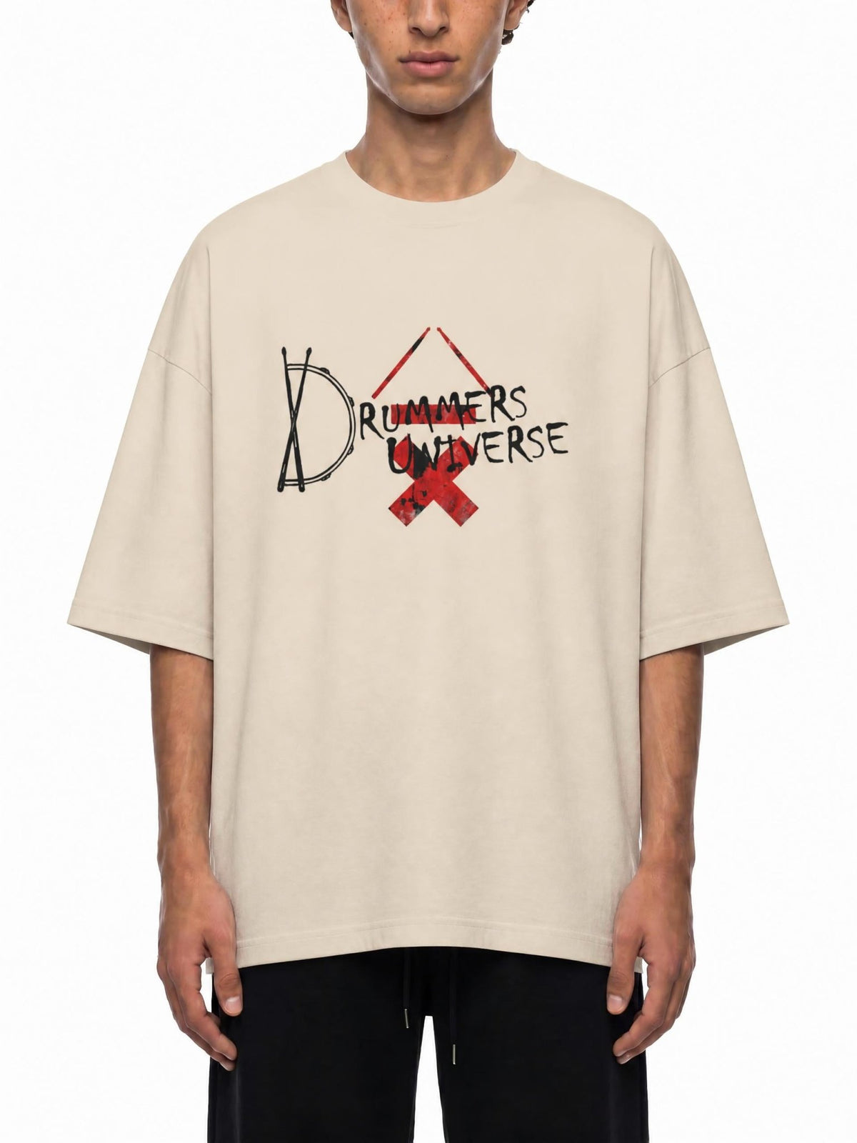 Drummers Universe Oversized DRMMR Tee | Above Average Clothing | organic cotton apparel