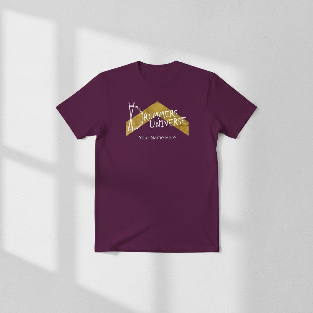 Drummers Universe Personalised Tee | Above Average Clothing | organic cotton apparel