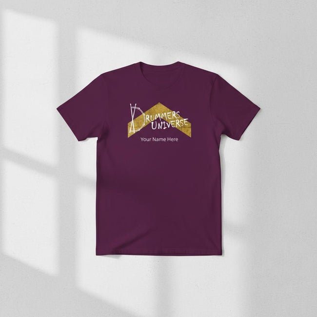 Drummers Universe Personalised Tee | Above Average Clothing | organic cotton apparel