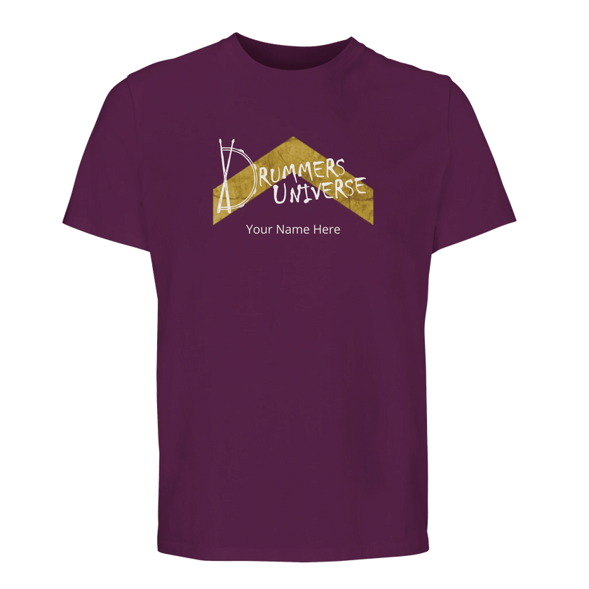 Drummers Universe Personalised Tee | Above Average Clothing | organic cotton apparel