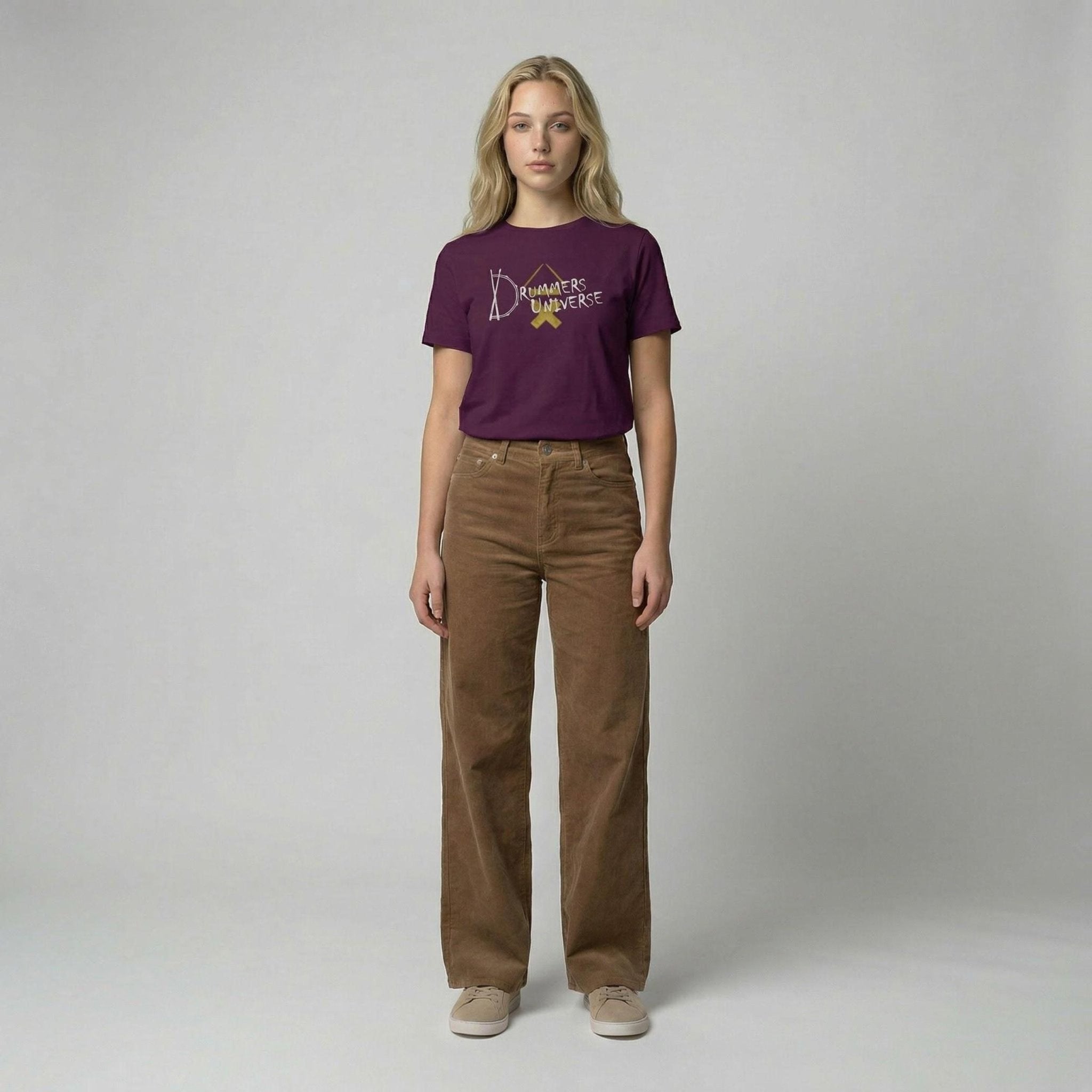 Drummers Universe Tee | DRMMR Ascent Logo | Above Average Clothing | organic cotton apparel