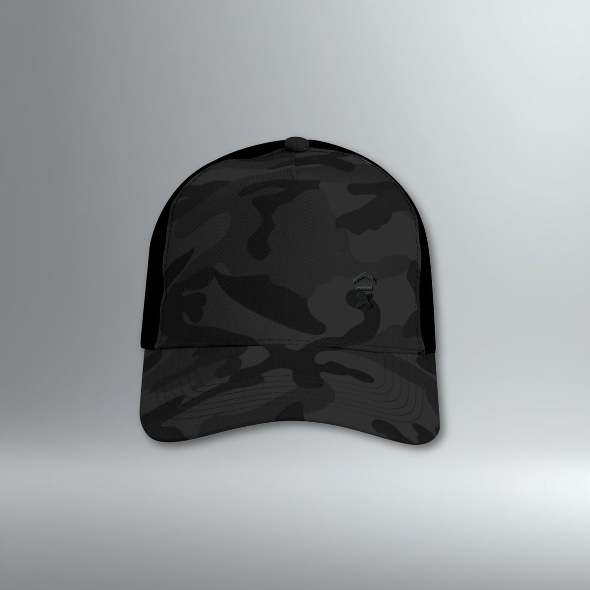 Embroidered Camo Trucker Cap | Above Average Clothing | organic cotton apparel