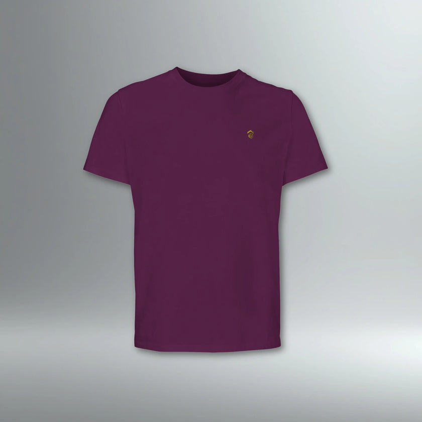 EQSTRN Embroidered Logo Tee | Above Average Clothing | organic cotton apparel