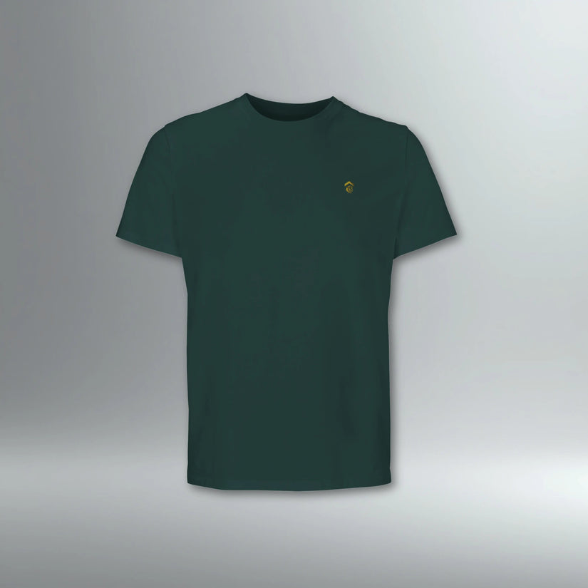 EQSTRN Embroidered Logo Tee | Above Average Clothing | organic cotton apparel