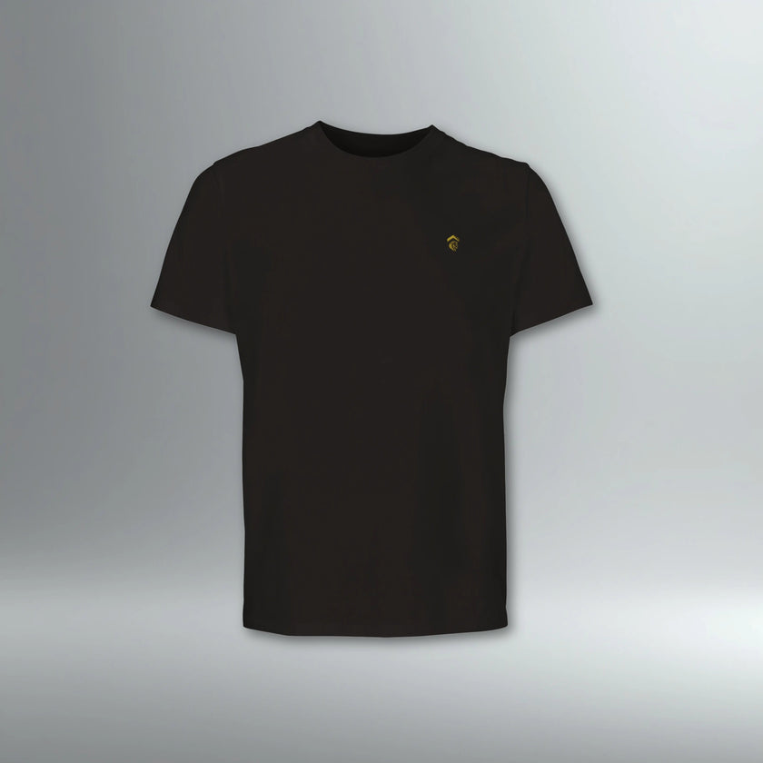 EQSTRN Embroidered Logo Tee | Above Average Clothing | organic cotton apparel