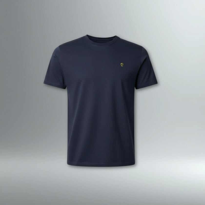 EQSTRN Embroidered Logo Tee | Above Average Clothing | organic cotton apparel