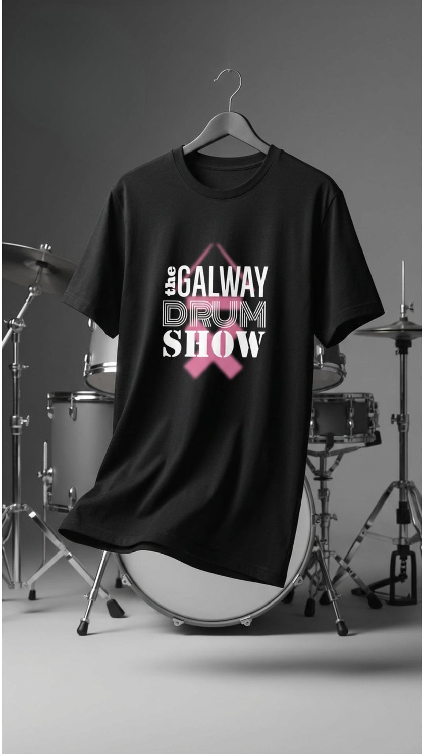 Galway Drum Show Organic Tee - Black | Above Average Clothing | organic cotton apparel