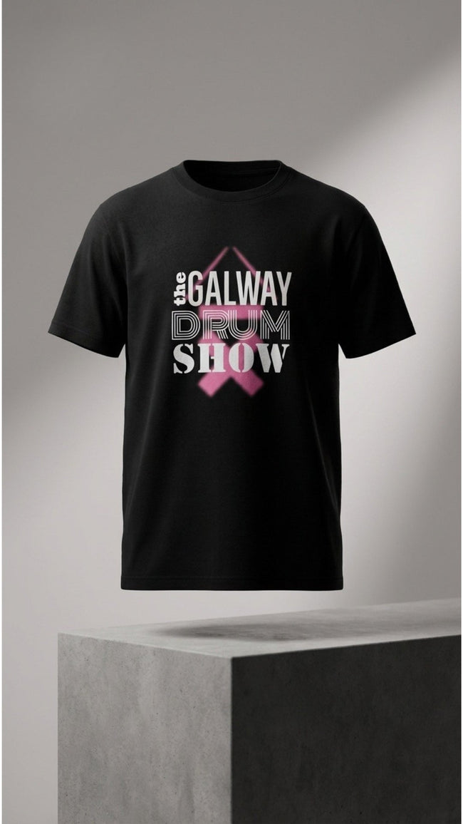 Galway Drum Show Organic Tee - Black | Above Average Clothing | organic cotton apparel