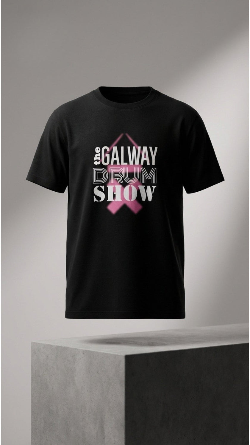 Galway Drum Show Organic Tee - Black | Above Average Clothing | organic cotton apparel
