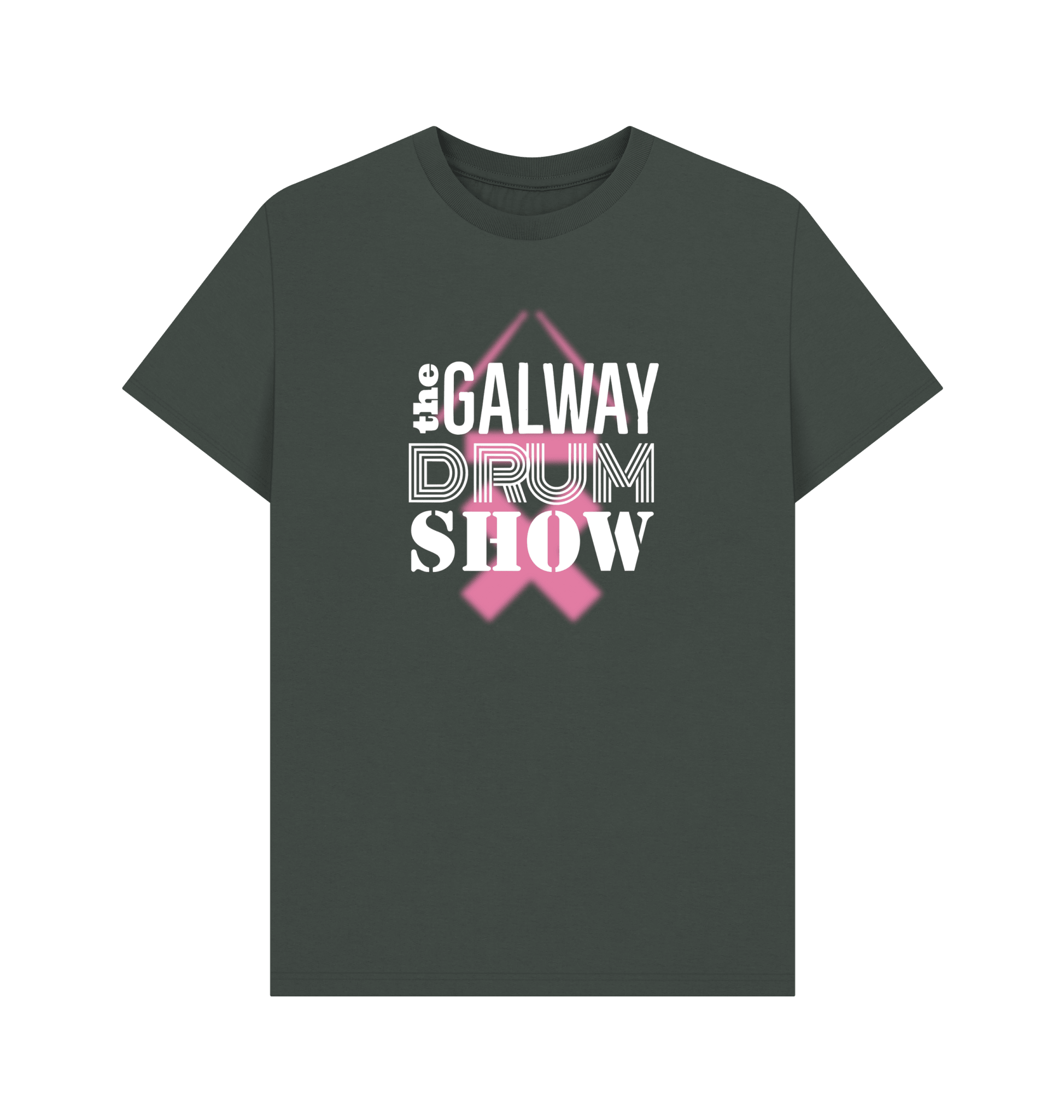 Galway Drum Show Organic Tee - Charcoal | Above Average Clothing | organic cotton apparel