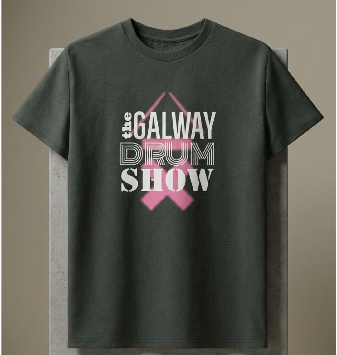 Galway Drum Show Organic Tee - Charcoal | Above Average Clothing | organic cotton apparel