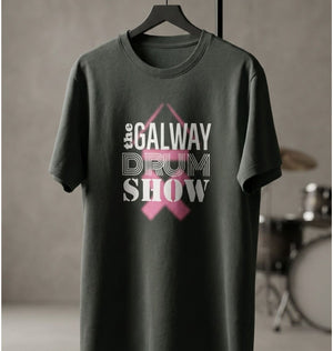 Galway Drum Show Organic Tee - Charcoal | Above Average Clothing | organic cotton apparel