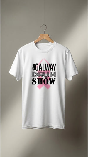 Galway Drum Show Organic Tee - White | Above Average Clothing | organic cotton apparel