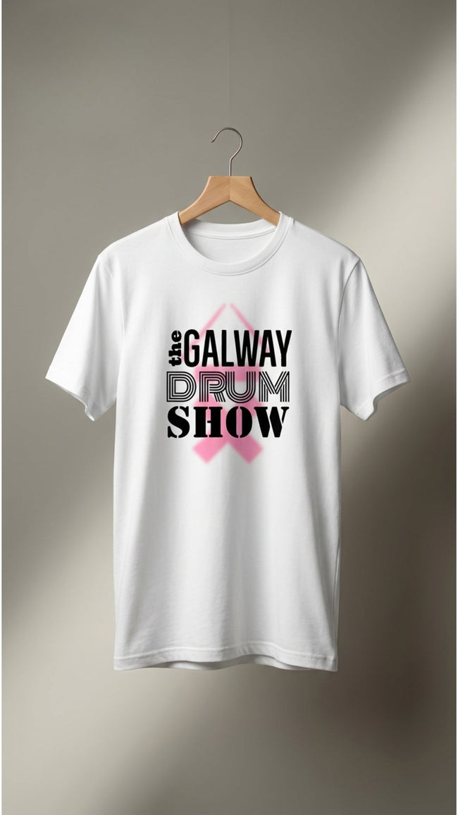 Galway Drum Show Organic Tee - White | Above Average Clothing | organic cotton apparel