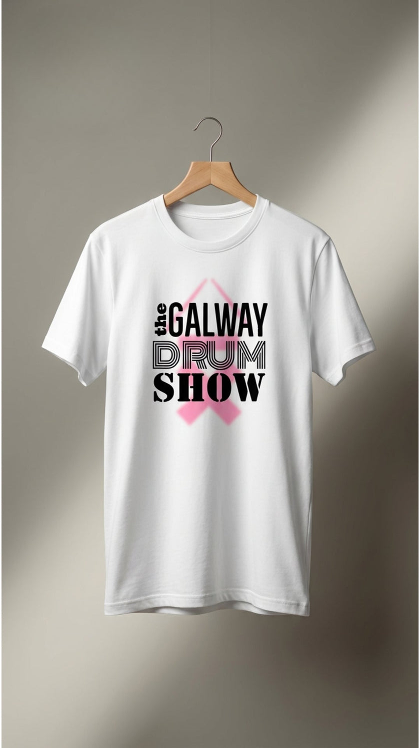 Galway Drum Show Organic Tee - White | Above Average Clothing | organic cotton apparel